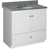 Shaker 42 in. W x 21 in. D x 34.5 in. H Vanity Cabinet Only in Natural Alder - Super Arbor