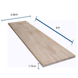 The Baltic Butcher Block 8-ft Natural Straight Butcher Block Birch Kitchen Countertop