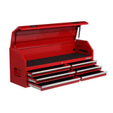 61 in. W 18-Drawer Combination Tool Chest and Rolling Cabinet Set in Gloss Red