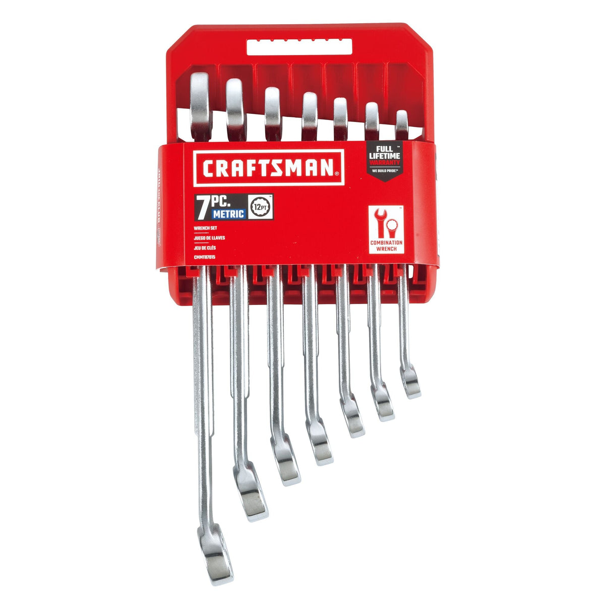 Craftsman 7-Piece Metric Combination Wrench Set, 12-Point – Corrosion-Resistant Chrome