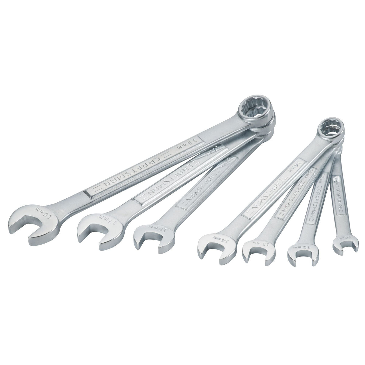 Craftsman 7-Piece Metric Combination Wrench Set, 12-Point – Corrosion-Resistant Chrome