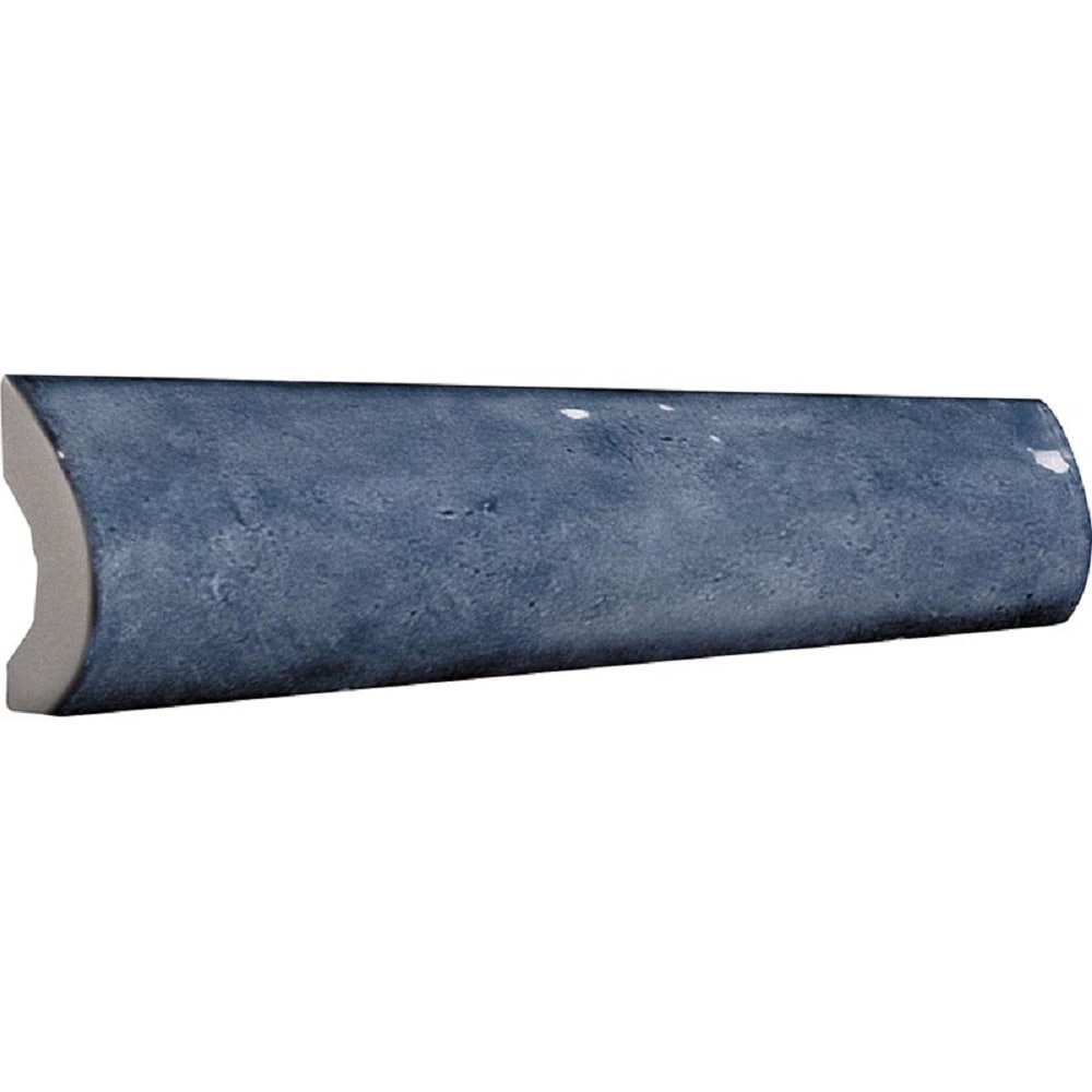 Apollo Tile 10-Pack Blue 1-in x 8-in Ceramic Bullnose Tile (0.556-sq. ft/ Carton)