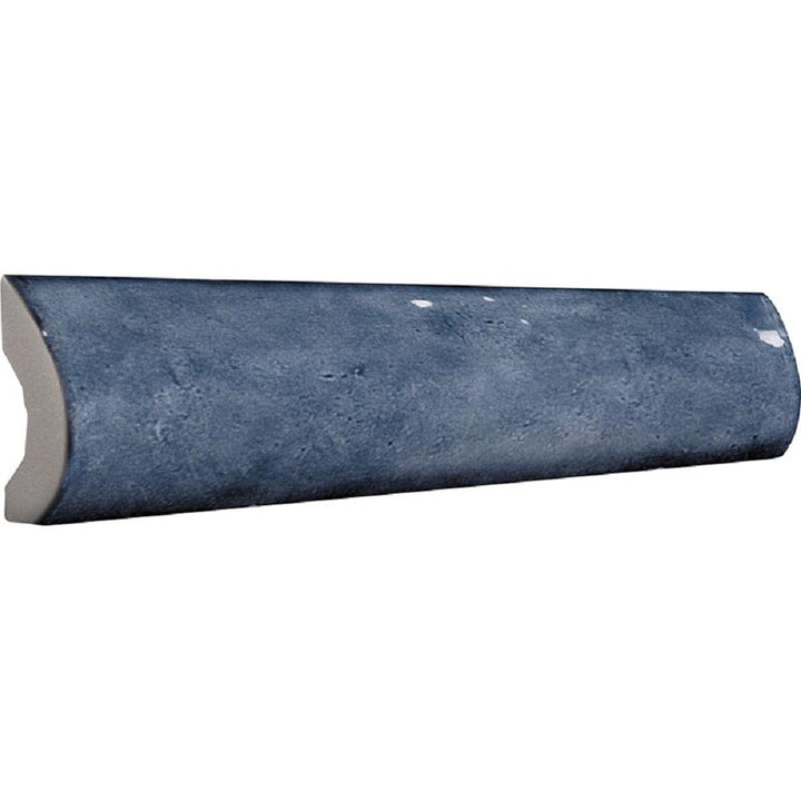 Apollo Tile 10-Pack Blue 1-in x 8-in Ceramic Bullnose Tile (0.556-sq. ft/ Carton)