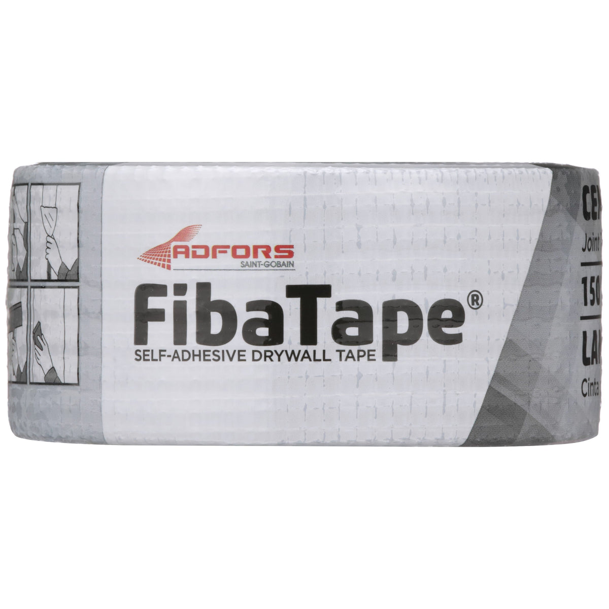 Saint-Gobain ADFORS FibaTape Alkali 2-in x 150-ft Mesh Construction Self-adhesive Drywall Cement Board Tape