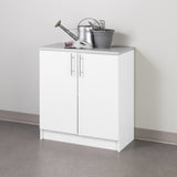 Prepac Elite 32-in W x 35.75-in H Wood Composite White Freestanding Utility Storage Cabinet