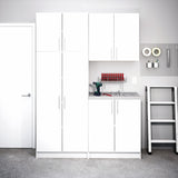 Prepac Elite 32-in W x 35.75-in H Wood Composite White Freestanding Utility Storage Cabinet
