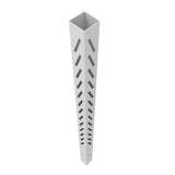Freedom Louvered 8.5-ft H x 6-in W White Vinyl Corner Fence Post (Assembled)