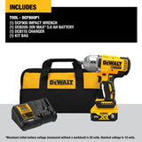 DEWALT XR 20-Volt MAX Brushless 1/2-in Cordless Impact Wrench Kit with 5.0Ah Battery & Charger