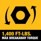 DEWALT XR 20-Volt MAX Brushless 1/2-in Cordless Impact Wrench Kit with 5.0Ah Battery & Charger