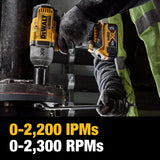 DEWALT XR 20-Volt MAX Brushless 1/2-in Cordless Impact Wrench Kit with 5.0Ah Battery & Charger