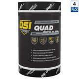 OSI Quad Butyl Flash Tape, 9-in x 75-ft, Silver Butyl Rubber Self-Adhesive Roll Flashing, 4-Pack