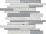 Satori Mystique Winter 12-in x 12-in Multi-finish Natural Stone Mosaic Wall Tile (0.91-sq. ft/ Piece)