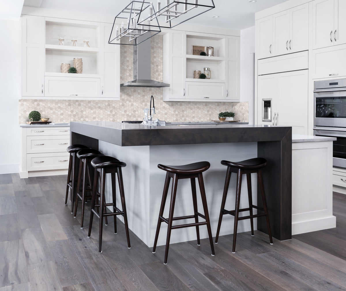Satori Mystery 12-in x 12-in Polished Natural Stone Look Hexagon Mosaic Floor and Wall Tile (0.96-sq. ft/ Piece)