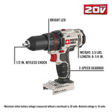PORTER-CABLE 20V Max 4-Tool Cordless Combo Kit, Soft Case, Charger and (2) Batteries Included