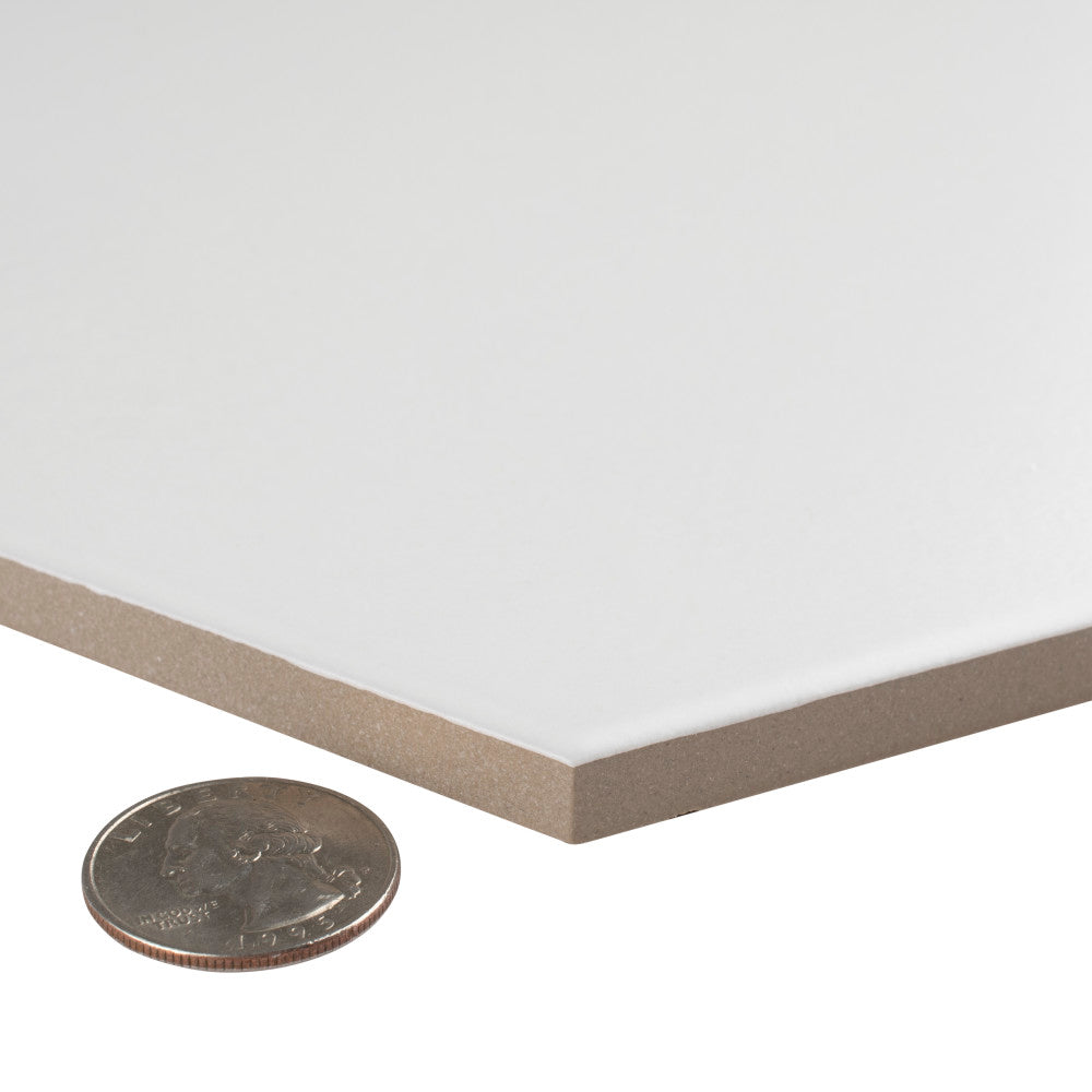 Merola Tile Textile Hex White 8-5/8 in. x 9-7/8 in. Porcelain Floor and Wall Tile (11.56 sq. ft. per case)