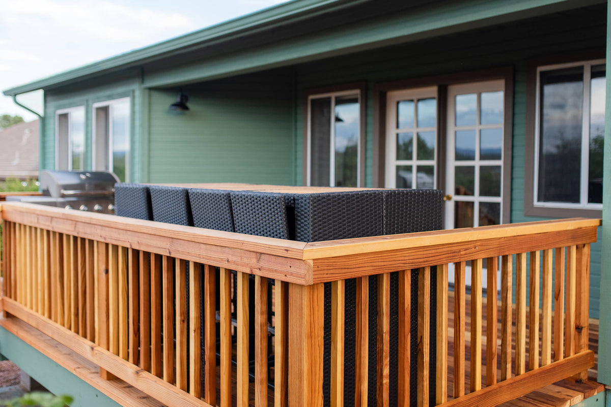 2-in x 48-in Redwood Wood Square Deck Baluster