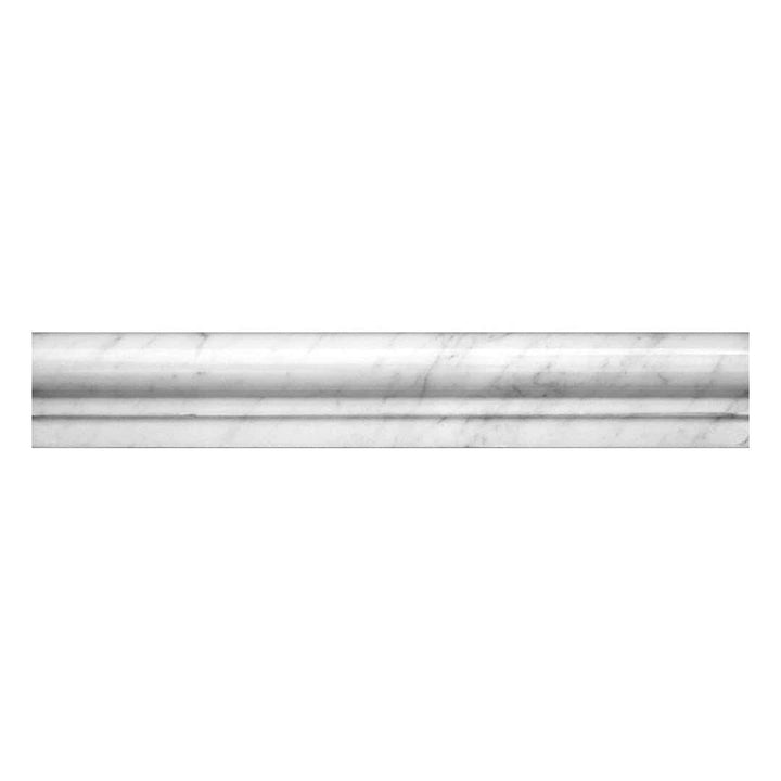 Apollo Tile 10-Pack White 2-in x 12-in Marble Chair Rail Tile (1.667-sq. ft/ Carton)
