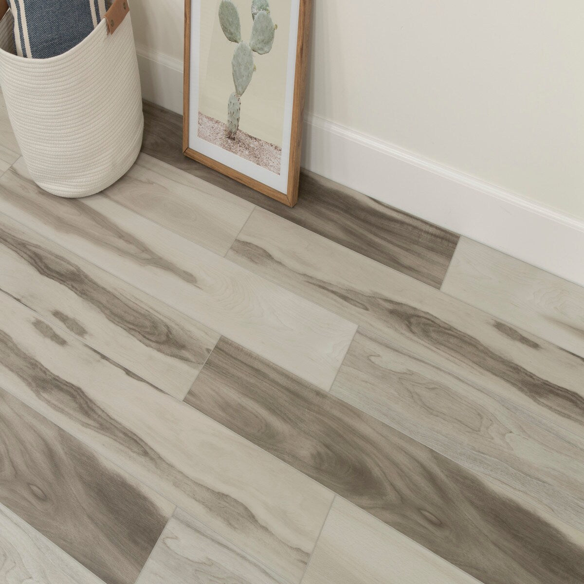CALI Vinyl Pro with Mute Step Seascape Hickory 7-in W x 6.5-mm T Waterproof Interlocking Luxury Vinyl Plank Flooring (24.03-sq ft/carton)