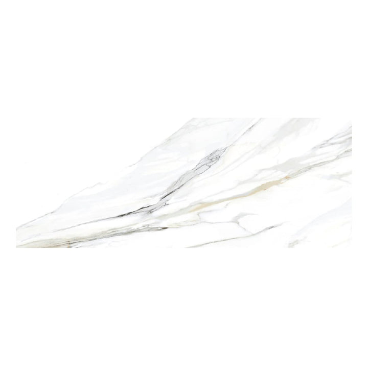 Apollo Tile (Sample) Splendor White 4-in x 4-in Polished Porcelain Marble Look Floor and Wall Tile