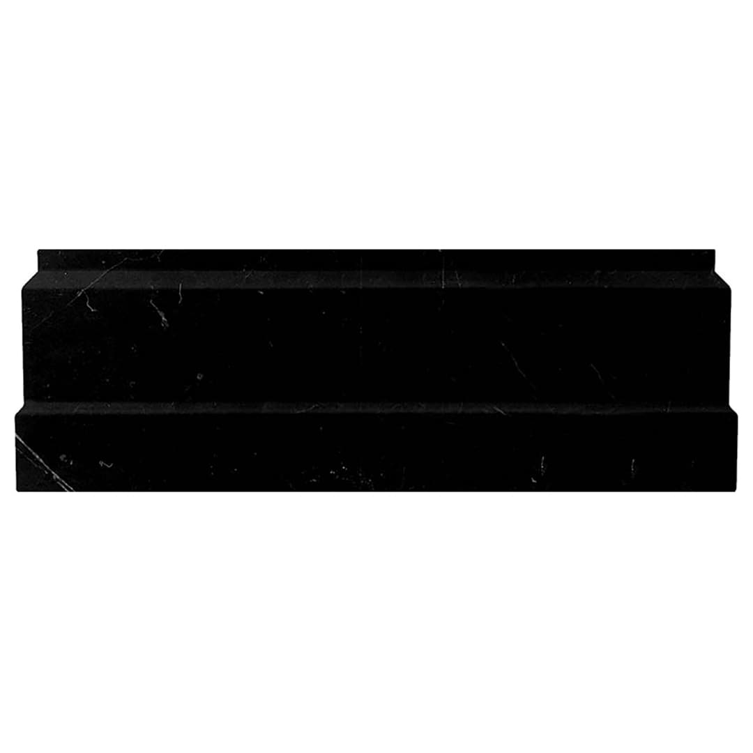 Apollo Tile 10-Pack Black 4-in x 12-in Marble Baseboard Tile (3.33-sq. ft/ Carton)