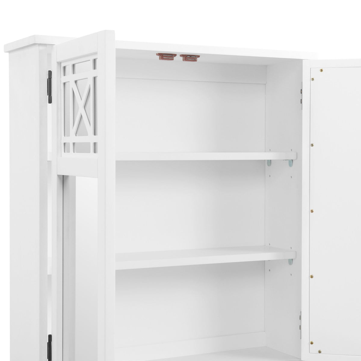 Alaterre Furniture 27-in x 29-in x 8-in White Bathroom Wall Cabinet