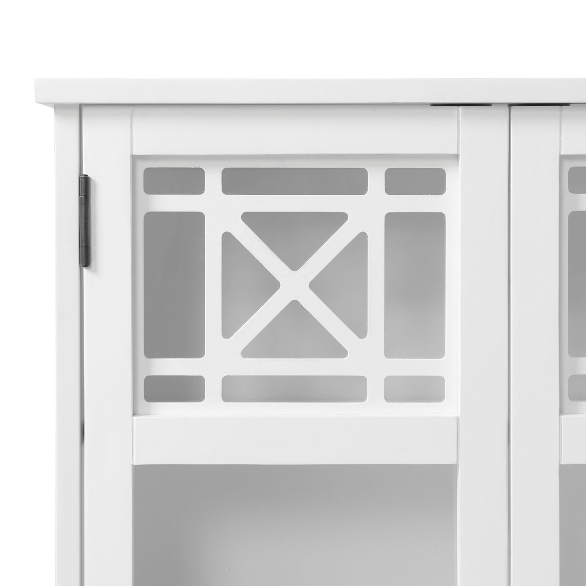 Alaterre Furniture 27-in x 29-in x 8-in White Bathroom Wall Cabinet