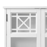 Alaterre Furniture 27-in x 29-in x 8-in White Bathroom Wall Cabinet