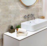 Apollo Tile Naples Beige 11-in x 11-in Polished Natural Stone Marble/Limestone Basketweave Patterned Floor and Wall Tile (4.2-sq. ft/ Carton)