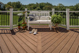 Trex 4-in x 4-in Classic White Composite Deck Post Base Trim