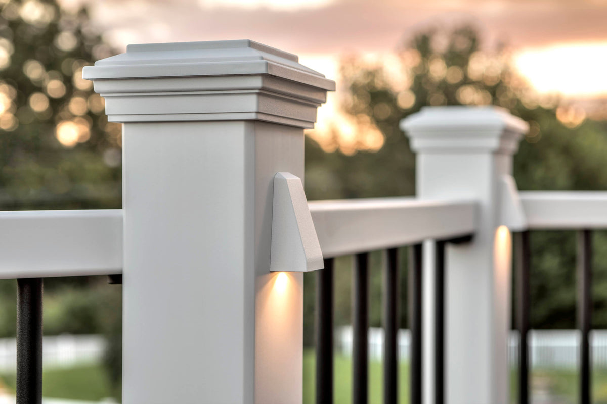 Trex 4-in x 4-in Classic White Composite Deck Post Base Trim