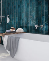 Apollo Tile (Sample) Duchess Green 2-1/2-in x 8-in Glossy Ceramic Subway Wall Tile