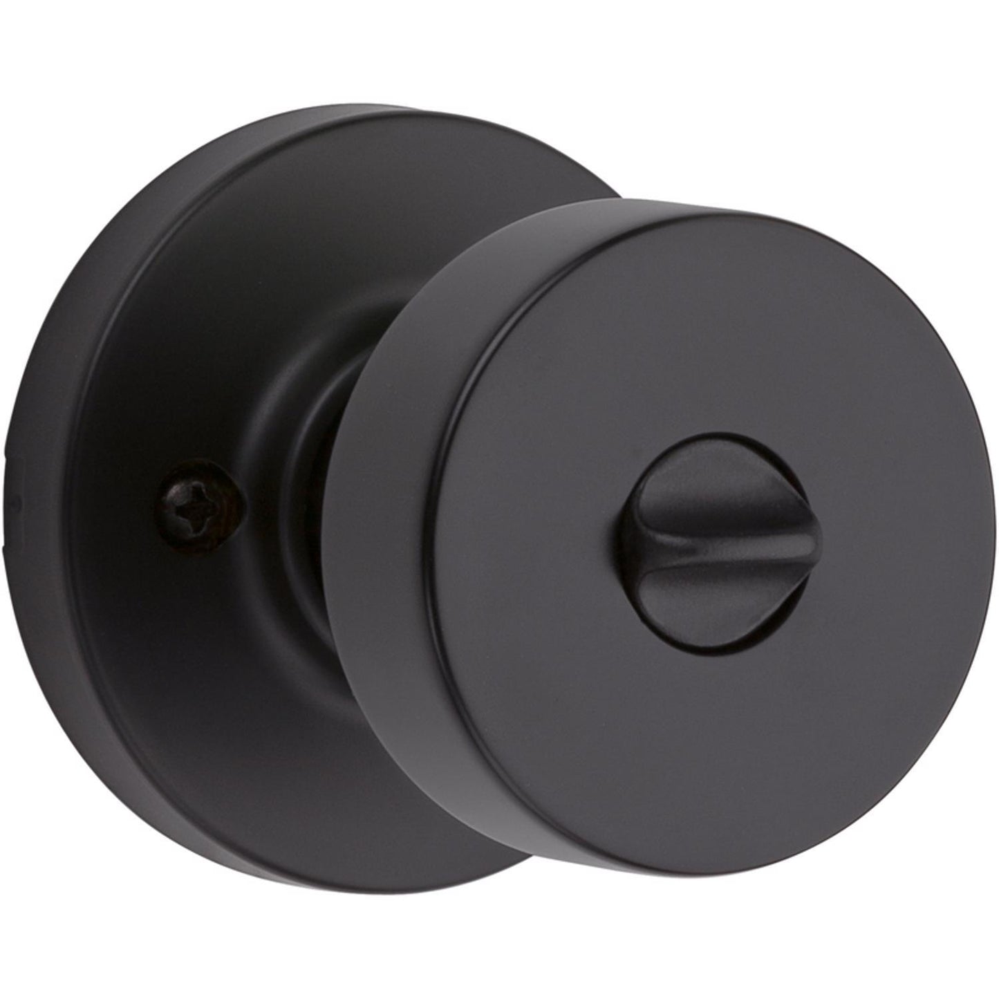 Kwikset Signature Series Pismo Iron Black Privacy Knob, Universal Handing