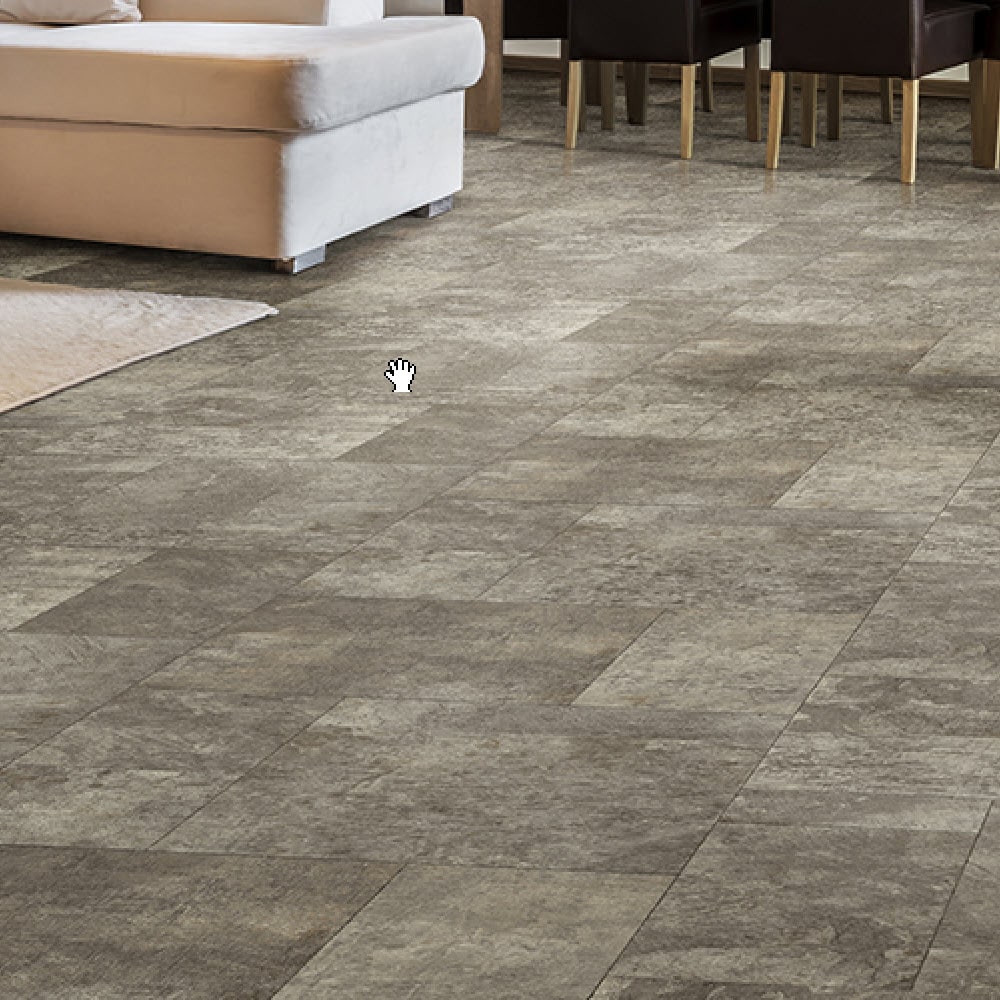 Congoleum AirStep Evolution Contour Hillsborough Beige Stone Look Sheet Vinyl, Low-Gloss, 12-ft W, Cut-to-Length