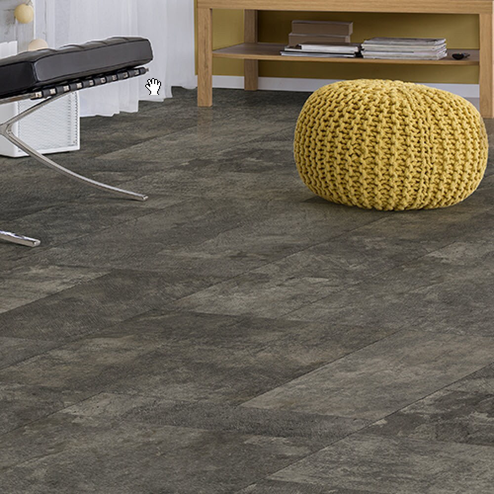 Congoleum AirStep Evolution Contour Himalayan Dusk Stone Look Low-Gloss Sheet Vinyl, 12-ft Wide, Cut-to-Length