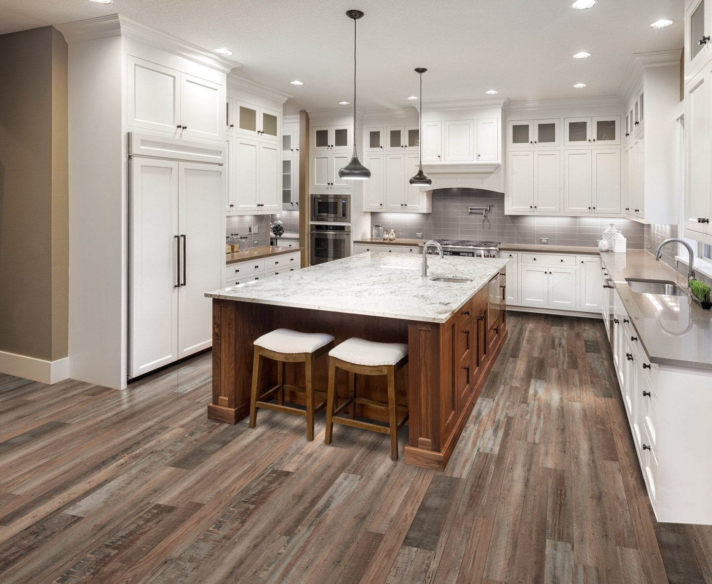 CALI Vinyl Pro Classic Redefined Pine 7-in W x 48-in L x 5.5-mm Waterproof Interlocking Luxury Vinyl Plank Flooring (23.77-sq ft/carton)