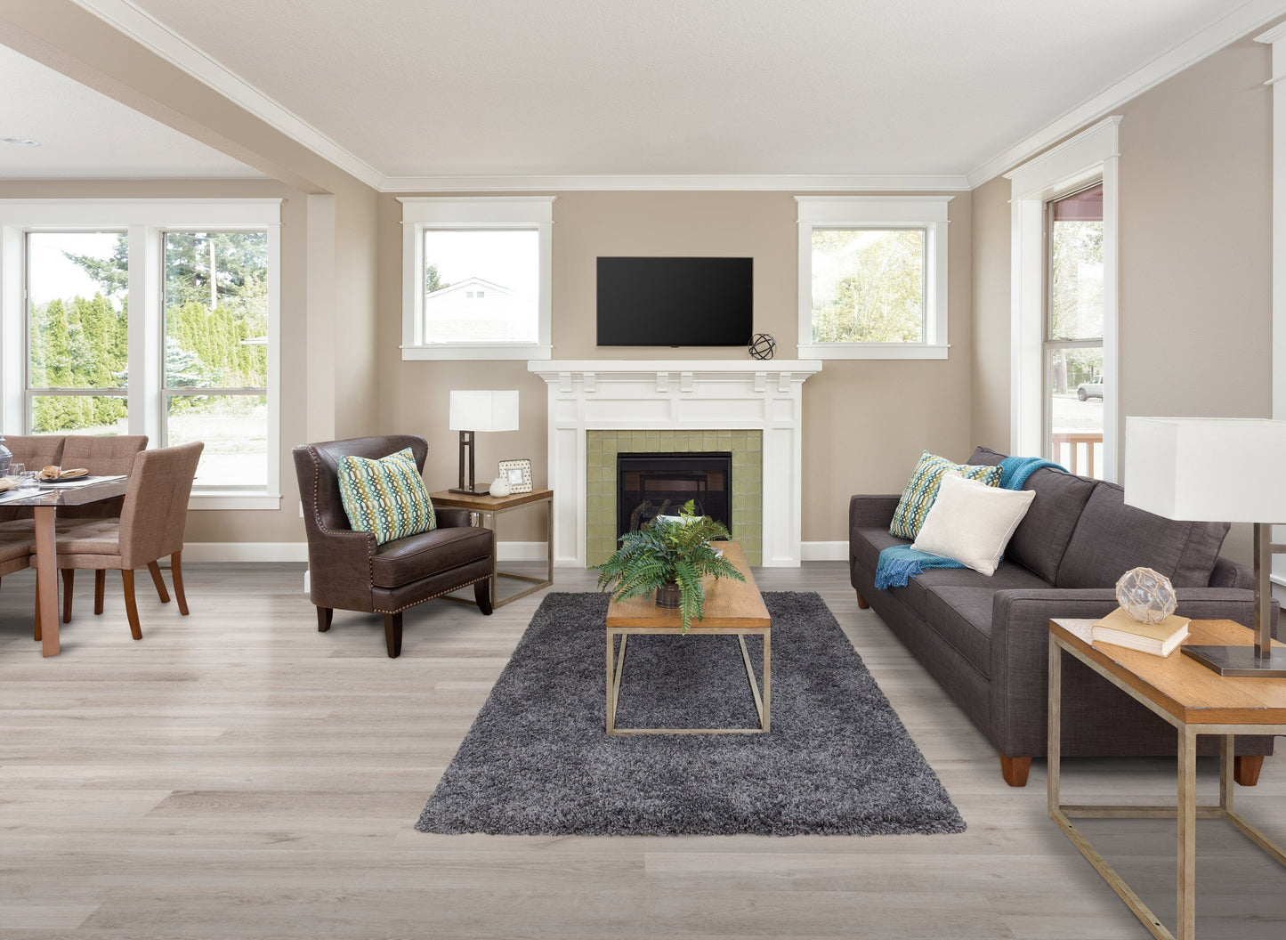 CALI Vinyl Pro Classic Gray Ash 7-in W x 48-in L x 5.5-mm T Waterproof Interlocking Luxury Vinyl Plank Flooring, 20-mil Wear Layer (23.77-sq ft/carton)