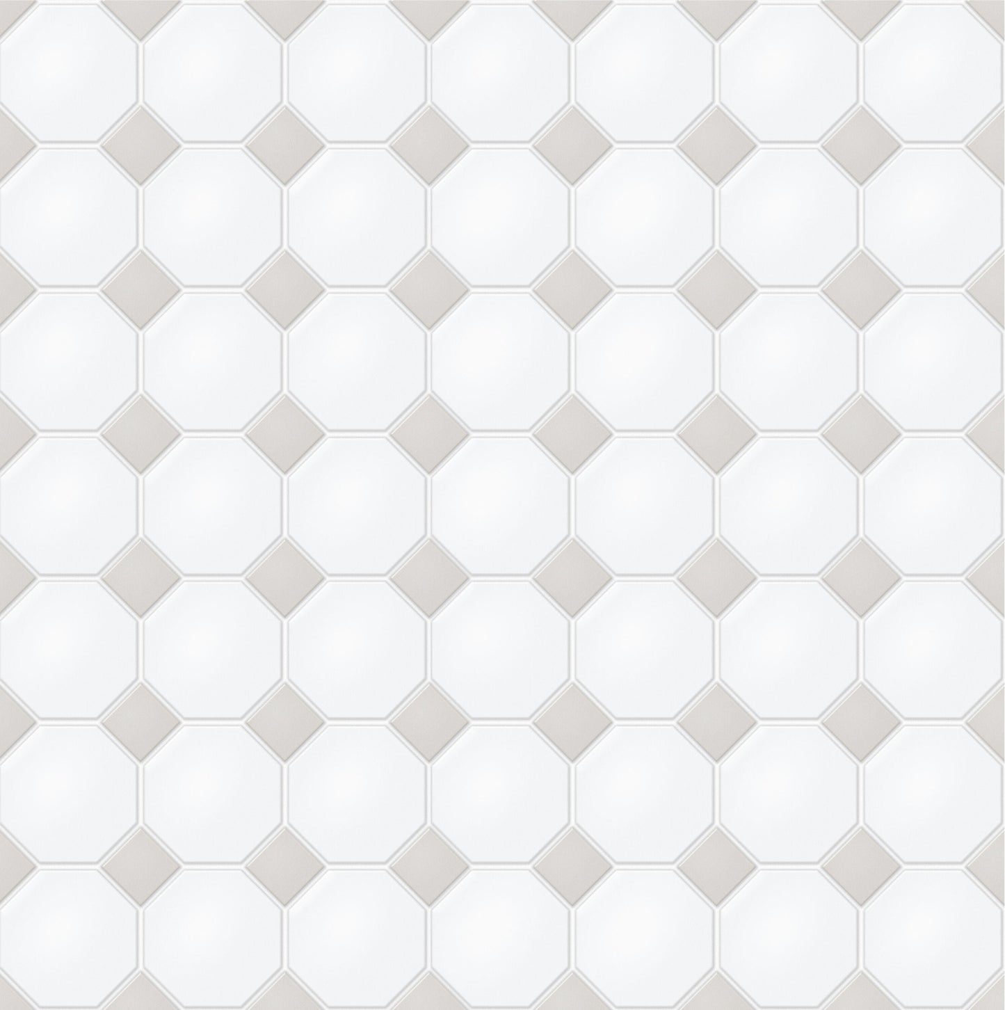 Satori Hudson Brilliant White and Gray 12-in x 12-in Matte Porcelain Mosaic Floor and Wall Tile (0.91-sq. ft/ Piece)
