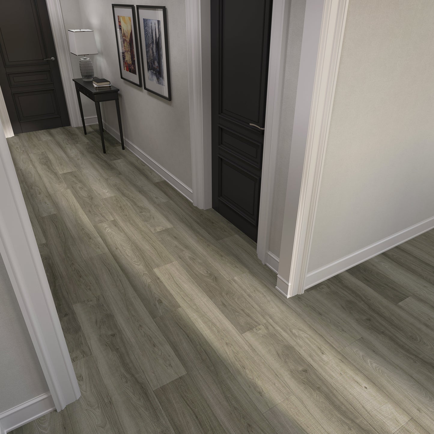 Lucida USA Maxcore Silver Leaf 7-3/32-in Wide x 5-1/2-mm Thick Waterproof Interlocking Luxury Vinyl Plank Flooring (24.5-sq ft)