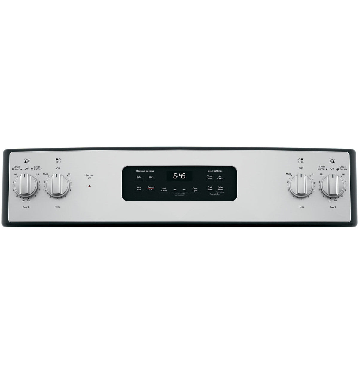 GE 30-in Smooth Surface 4 Elements 5.3-cu ft Self-Cleaning Freestanding Electric Range (Stainless Steel)