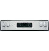 GE 30-in Smooth Surface 4 Elements 5.3-cu ft Self-Cleaning Freestanding Electric Range (Stainless Steel)
