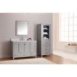 Modero 24 in. W x 71 in. H x 20 in. D Bathroom Linen Storage Tower Cabinet in Chilled Gray - Super Arbor