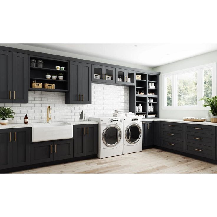 Home Decorators Collection Newport 27 in. W x 12 in. D x 18 in. H Assembled Plywood Wall Bridge Kitchen Cabinet in Deep Onyx with Soft Close