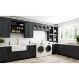 Home Decorators Collection Newport 24 in. W x 12 in. D x 15 in. H Assembled Plywood Wall Bridge Kitchen Cabinet in Deep Onyx with Soft Close