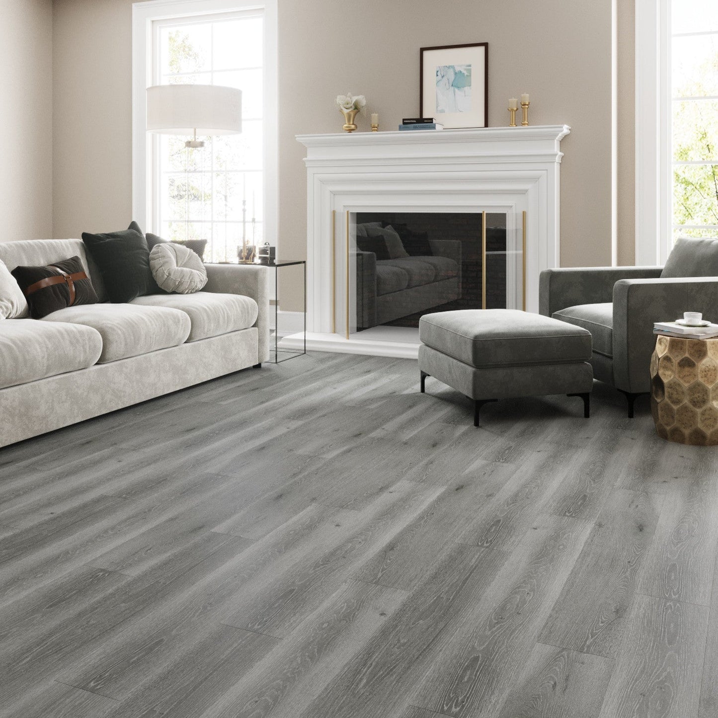 Lucida USA MaxCore Dolomite 7-5/16-in W x 48-in L x 6-mm T Waterproof Click-Lock Luxury Vinyl Plank Flooring (24.5-sq ft/Box)