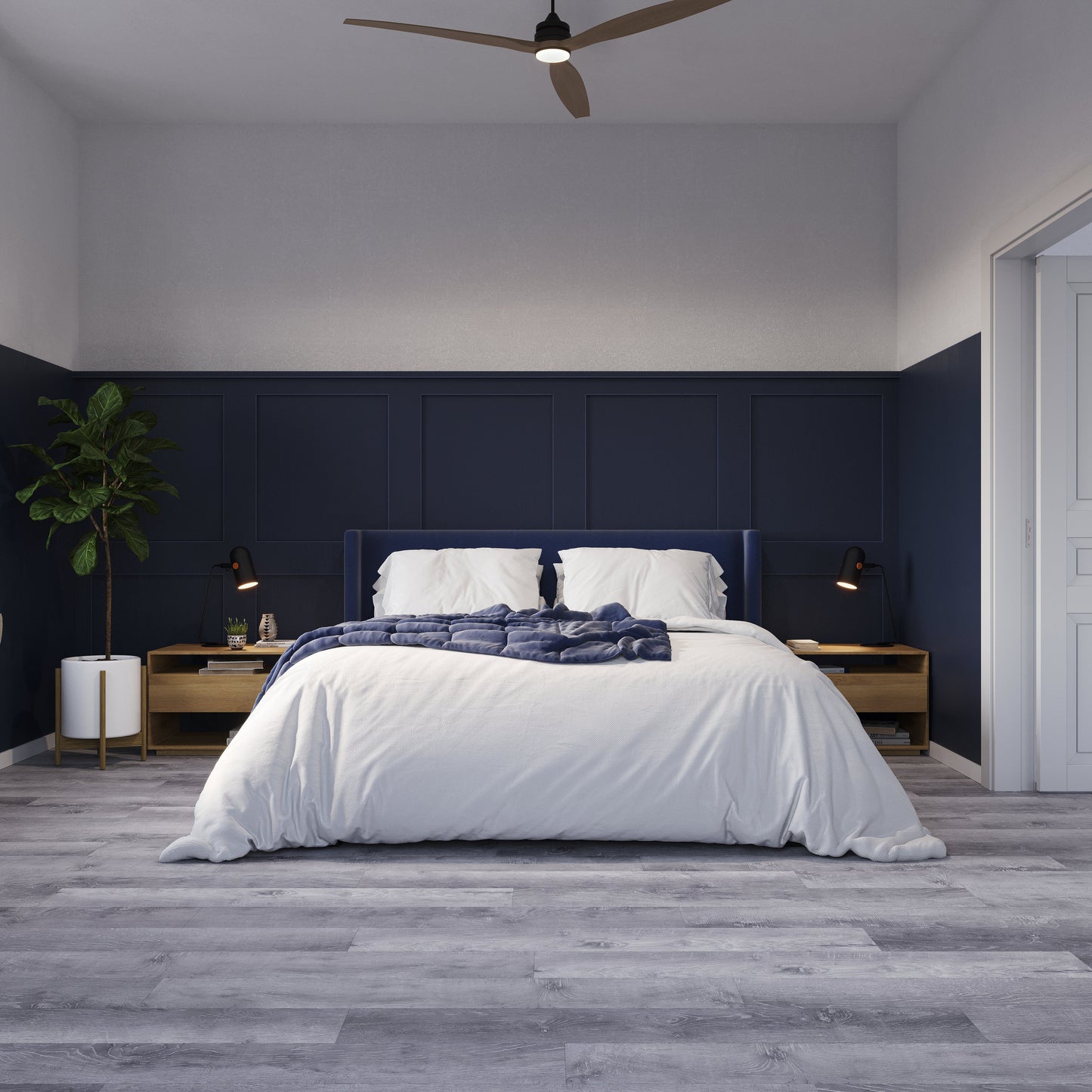 Lucida USA Maxcore Andesite 7-3/32-in W x 5-1/2-mm T Waterproof Interlocking Luxury Vinyl Plank Flooring, 24.5-sq ft/Carton