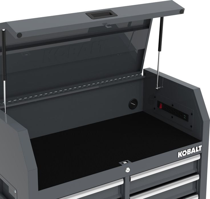 Kobalt 36-in W x 18-in H 6-Drawer Steel Tool Chest (Gray)