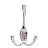 4 in. Chrome Triple Wall Hook (4-Pack)