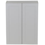 Cambridge Shaker Assembled 30x42x12.5 in. Wall Cabinet with 2 Soft Close Doors in White - Super Arbor
