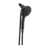 SureDock 7-Spray 5 in. Single Wall Mount Handheld H2Okinetic Shower Head in Matte Black - Super Arbor