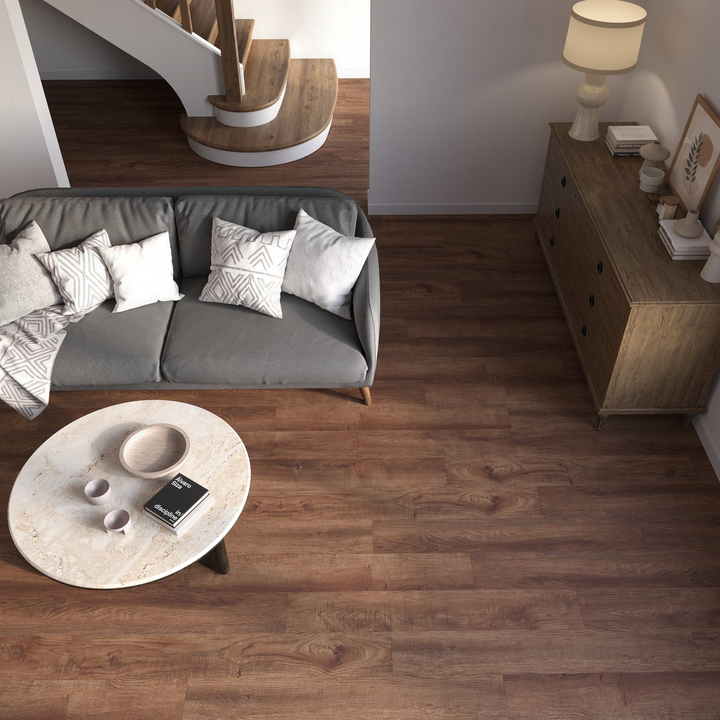 Lucida USA Maxcore American Oak 7-3/32-in Wide x 5-1/2-mm Thick Waterproof Interlocking Luxury Vinyl Plank Flooring (24.5-sq ft)